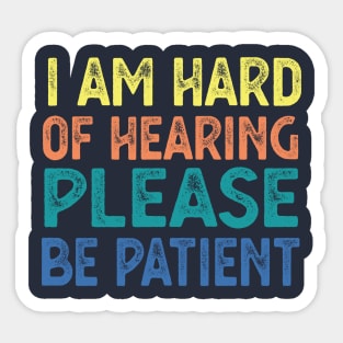 Hearing Impaired hearing loss Sticker